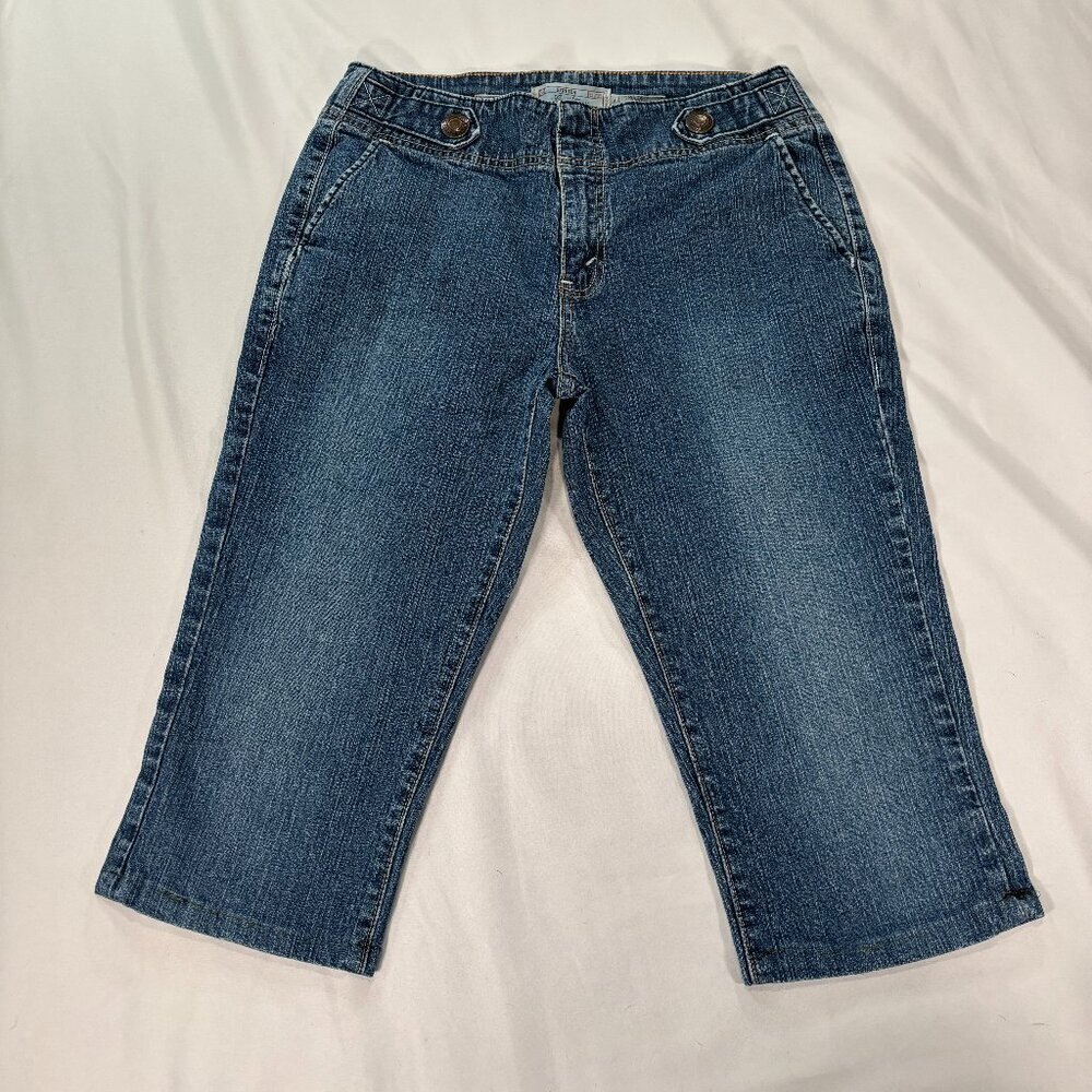 Signature Levi Strauss Denim Jean Capris Size Misses 10   Lot A